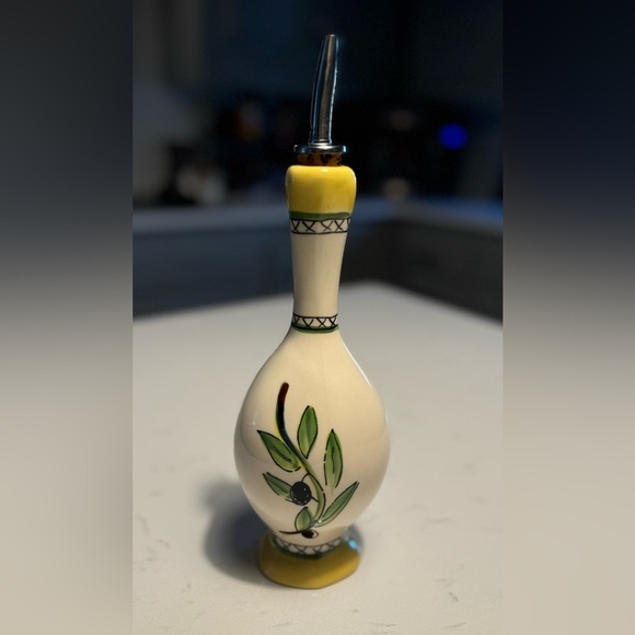 JULIA JUNKIN STUDIO OLIVE OIL VASE DECANTER - Picture 1 of 4